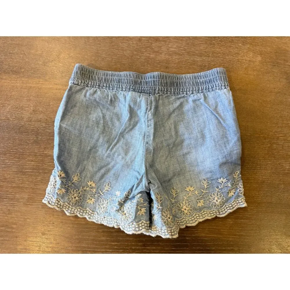 GAP Kids Denim embroidery Shorts Youth girls 5